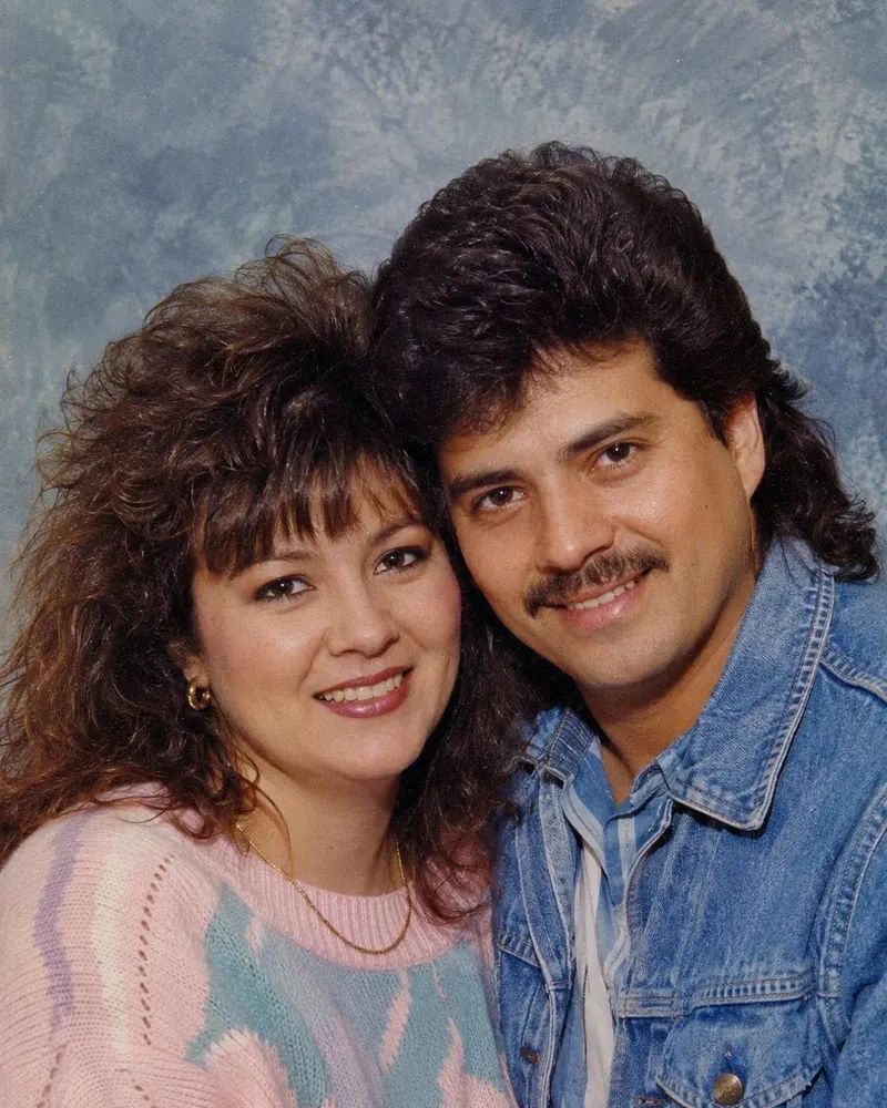 La selfie de los dos en la terraza se vuelve una sesión de estudio de 1986.