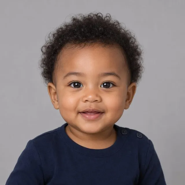 Contoh wajah bayi yang dijana AI FaceCast dari gambar dua ibu bapa